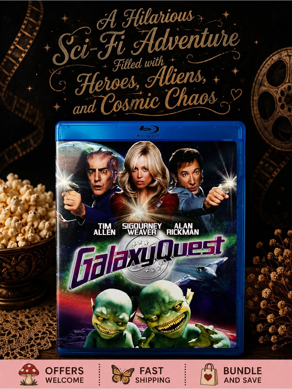 Galaxy Quest Blu-ray Tim Allen Sigourney Weaver Alan Rickman Sci-Fi Comedy